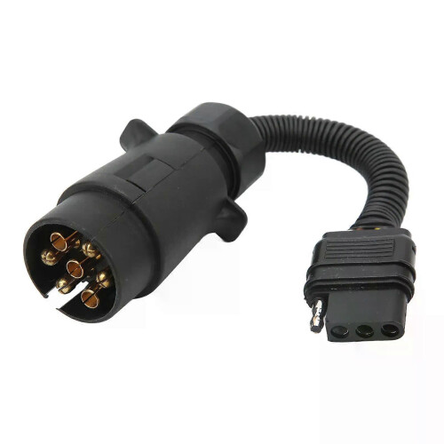 Βύσμα προσαρμογέα καλωδίου τρέιλερ EU 7 pin to US 4 pin Light Conver
