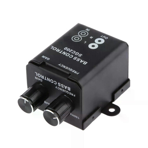 SGC200 Subwoofer ήχου αυτοκινήτου Μπάσο RCA πόμολο ελέγχου έντα