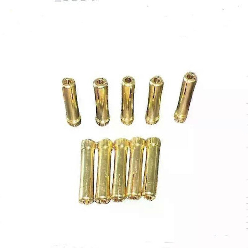 5/10/20 τμχ Επιχρυσωμένο 40mm έως 50mm Μπανάνα βύσμα Bullet Αρσεν