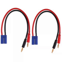 2PCS RC kábel EC5 konektor samec na 4 mm banánový konektor nabíjacieho kábla s 14awg 118