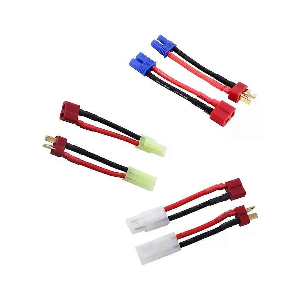 Adaptateur de connecteur mâle-femelle Deans T 14 AWG/18 AWG 4 cm vers mini Tamiya EC2 mâle-femelle