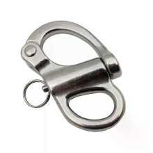 Čeľuste Otočný Snap Shackle Nerezová oceľ pre plachetnice Spinaker Halyardy a potápanie 35/52/69/96