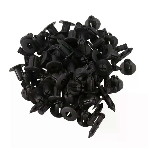 6mm x 12mm Πλαστικά Πριτσίνια Κλιπ αυτοκινήτου 50 τεμ