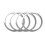 Για Nissan Qashqai J11 2014 - 2018 Chrome Αυτοκόλλητο Δαχτυλίδι ηχείο 1