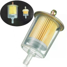 1pc Metal Gasoline Filter Diesel Extra Large Fuel Filter RV Inline Fuel Line For Garden Tools Scooters