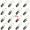 20 ΤΕΜ. E14 Λαμπτήρας αλατιού Globe Bulb 15W Αντικατάσταση λάμ 1
