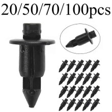 Pre Honda Yamaha Suzuki Kawasaki Plastové nitové svorky kapotáže Príslušenstvo 20ks/50ks 7mm spojovacie