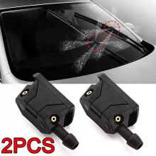 2 STÜCKE Universal Auto Wischer Düse 8mm 9mm Arm Typ Sprühdüse Einstellung 4-wege Wasserspray Auto Windschutzscheibe