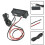 12V 3 σε 1 Vehicle Car Kit Θερμόμετρο με βολτόμετρο με ρολόι LED Ψηφια 2
