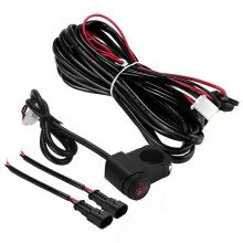 Motorka Svetlomety Svetlomety Drôt Kábel DC 12V Reléový zväzok motorky Zapojenie 16M 22M pre motorku