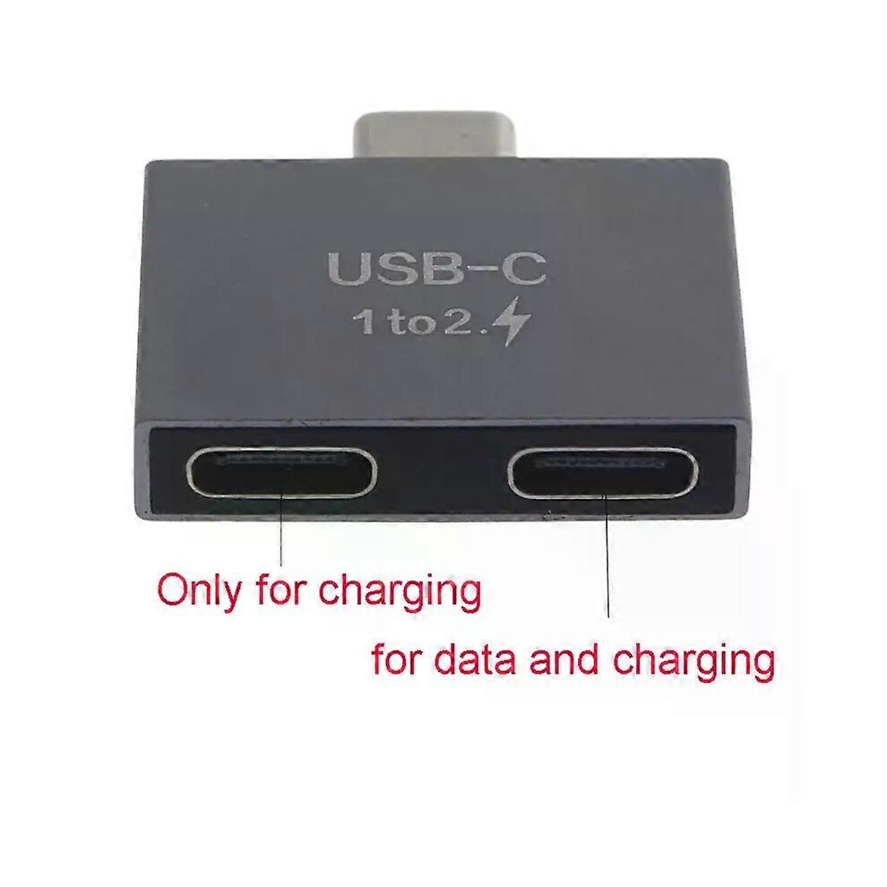 Adaptateur répartiteur USB C mâle vers double USB C femelle, connecteur d'extension