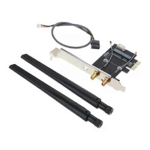 Adaptér Mini PCI-Express na PCIE X1 Dvojpásmová 24-G anténa Podpora Plug & Play Nie je potrebný žiadny