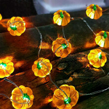 Pumpkin Horror Eyeballs LED String Lights Portable USB 20 40 Leds Halloween Party Decoration for Home
