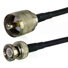 UHF PL259 samec na BNC samčí kábel RG58 koaxiálny pre CB rádio Ham a amatérsky rádiový merač SWR
