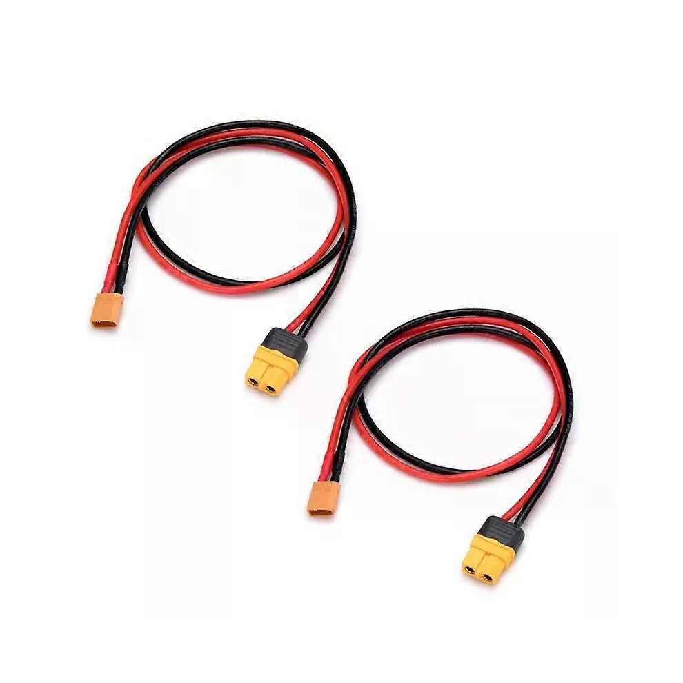 Lot de 2 câbles de charge XT60H femelle vers XT30 mâle, adaptateur 14 AWG, 30 cm, pour batterie d'avion,