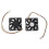 60Mm 6Cm DC 12V 3 Pin Computer Case CPU Cooler Cooling Fan Black 2 Pcs 2