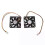 60Mm 6Cm DC 12V 3 Pin Computer Case CPU Cooler Cooling Fan Black 2 Pcs 1