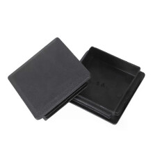 Bouchons carrés en plastique pour tubes et tuyaux, 80 mm x 80 mm, 2 pièces