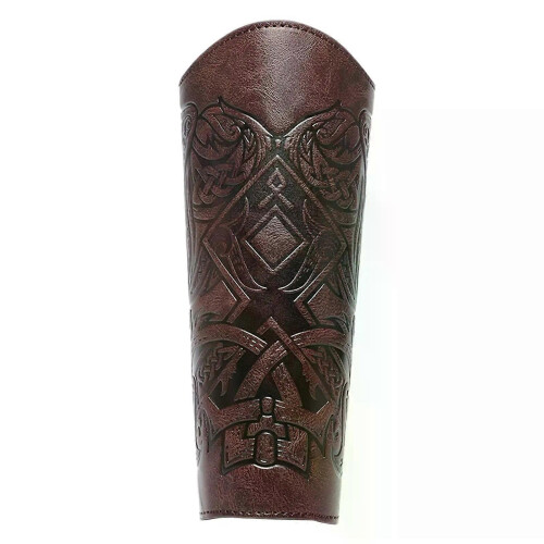 PU Δερμάτινο γάντι Wristband Μεσαιωνικά βραχιολάκια Punk Bracer Wr