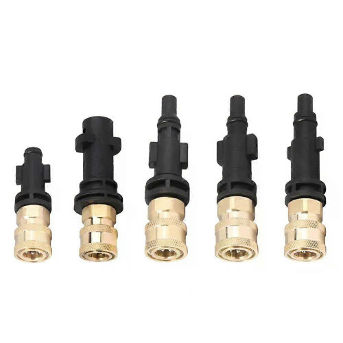 M&amp;M Smartek Adattatore Per K&auml;rcher Parkside Nilfisk, Quick Click, Easy!Lock TR22, Bosch G1/4 IG, M22x1,5 AG, Adattatore A Baionetta Alto 1/4" IG, LAVOR Parkside 1/4", M22 X 1,5 AG