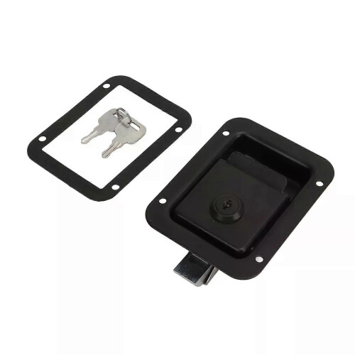 RV Toolbox Flush Rugged Stylish Αξιόπιστη Πόρτα Paddle Trailer Μαύρη Υψηλ