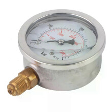 0400BAR 05800PSI G1/4 68mm Hydraulický tlakomer s číselníkom Tlakomer vzduchu Hydraulický manometer