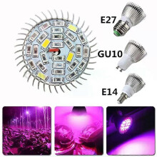 18W 28W LED GU10 Phyto-lamp Led Full Spectrum Grow Light E27 Lamp for Plants UV IR Fitolamp φυτά