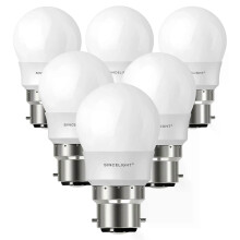 Συσκευασία 6 λάμπα LED B22 Mini P45 Golf Shape with Milky Diffuser 5W 500LM RA92 SE