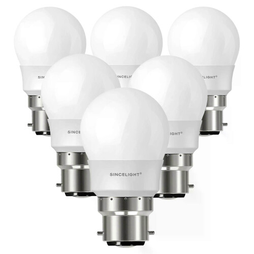 Συσκευασία 6 λάμπα LED B22 Mini P45 Golf Shape with Milky Diffuser 5W 500LM RA92 SE