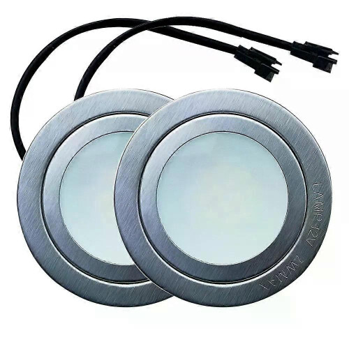 2 τεμαχίων Κουκούλα κουζίνας 2W 68mm Φως LED 12V AC DC Είσοδο