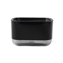Distributeur de savon liquide 2 en 1, pompe à savon, ABS + PC, transparent, 300 ml