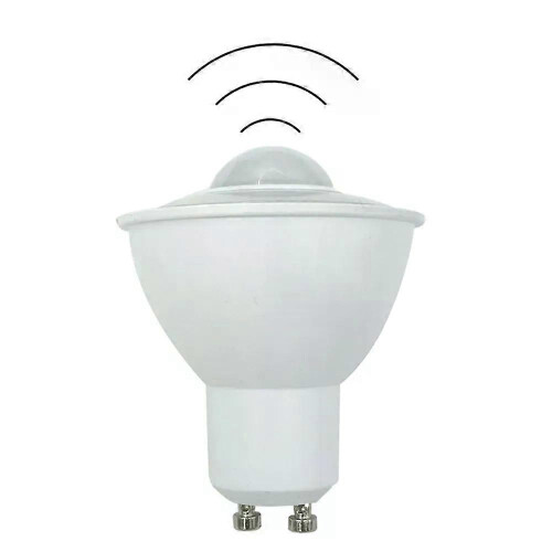 Αισθητήρας κίνησης PIR LED GU10 Λάμπα φωτός 6W 120V 220V 230V Σκ
