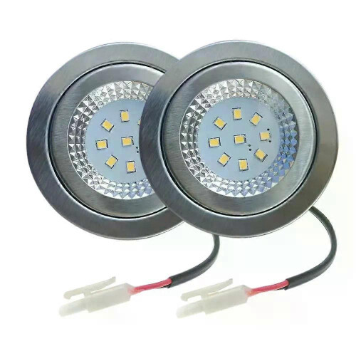 2 τεμαχίων 12V 230V 68mm Λάμπα Κουκούλα Κουζίνας 15W LED Ράφι Ντουλ