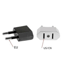 Adaptér EÚ Cestovný zásuvkový adaptér Americký CN US Do EÚ Zásuvka Elektrická zástrčka Euro Zásuvka
