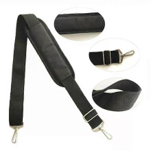 Tracolla in nylon nero per borse da uomo, resistente tracolla per borsa da uomo, borsa per laptop, cintura,