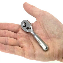1/4 palcový Drive Stubby Ratchet Mini rýchloupínací kľúč so štvorcovou hlavou Dvojcestný račňový nástrčný