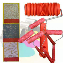 Gummi Nachahmung Holzmaserung Muster Farbroller DIY Farbe Textur Pigment Druck Wand Malerei Roller