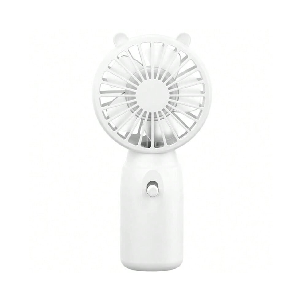 (White) Small Personal Fan Handheld Mini Fan Summer Portable Fan AA-Battery Operated Pocket Fans (Batteries Not Included)-image-OPC-PHMF566-NEW