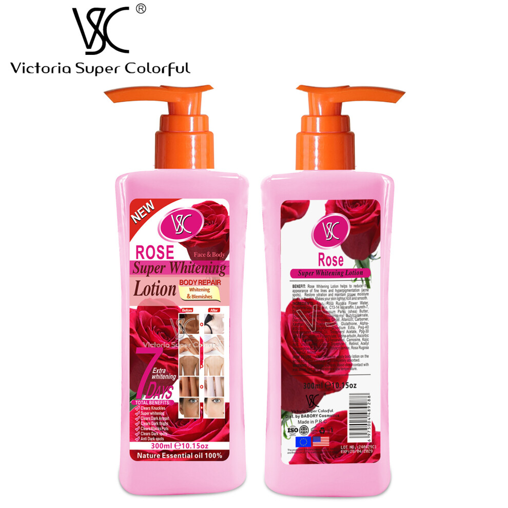 Skesrjtop (Rose Body Lotion) Turmeric Body Lotion Hydrating And Refreshing Skin Brightening Rose Moisturizing Lotion Shower Lotion 300Ml