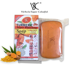 (Turmeric) Turmeric Bath Soap Whitening Soap Deep Cleaning Oil-control Cleansing Body Universal Soap 250g
