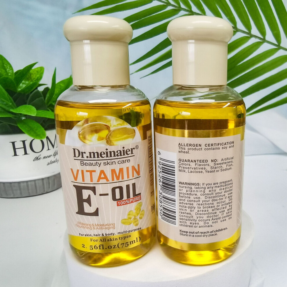 (VE oil 75ml) VE Essential Oil Facial Body Hair Care Massage Oil Sunflower VE Vegetable Oil BB Oil 75ml-image-OPC-PHMF92Z-NEW