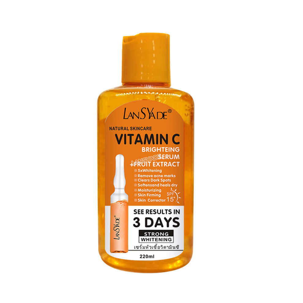 Skesrjtop Light (Fruit Vc) Essence Original Liquid Rejuvenates Skin Tone Removes Darkness And Brightens Anti-Wrinkle Lines Firming Moisturizing Moisturizing Ess