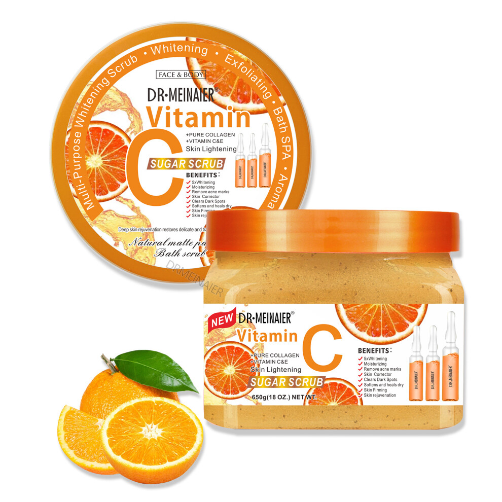 Skesrjtop Cream (Vc) Ice Arbutin Frosted Sugar Blackening Exfoliating Chicken Skin Bath Salt Bath Salt Coffee Scrub 650G