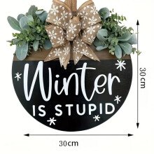 (Black door sign in winter) New product Halloween Christmas Jesus White Ghost BOO Door Sign Decoration Brand Wooden Crafts Pendant