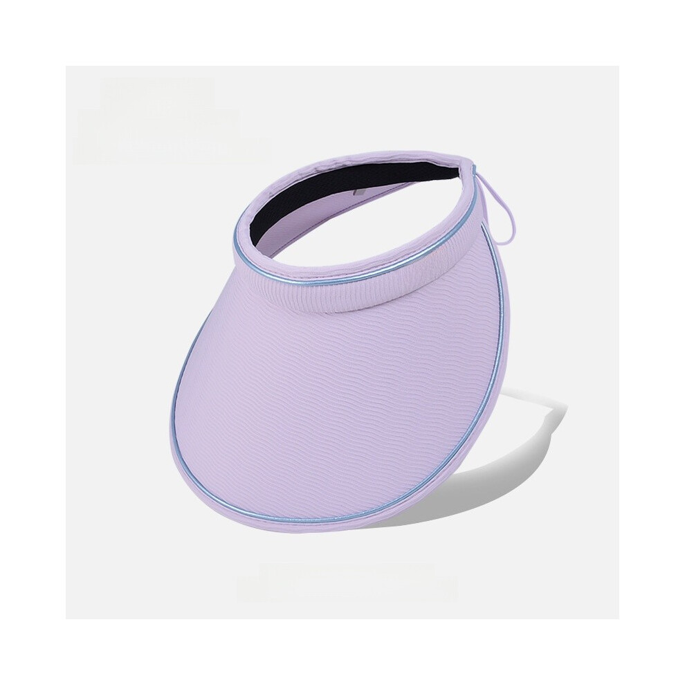 (Purple)Sombrero De Sol De Verano Con Ala Grande Y DiseñO De Perlas Adecuado Para NiñAs Diarias-image