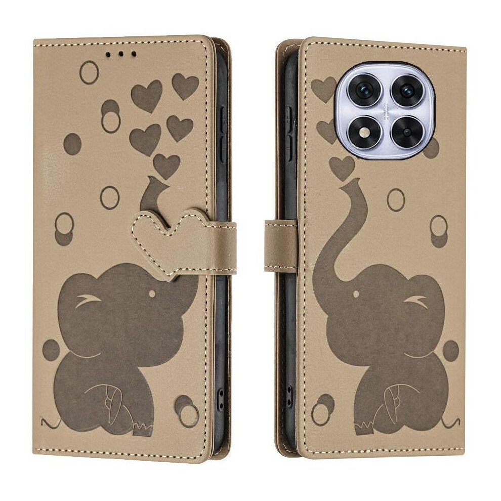 (Khaki ) Flip Case for Xiaomi Redmi Note 14 Pro 4g Three Card Slots Kickstand Premium Leather-image-OPC-PHMFBZ8-NEW