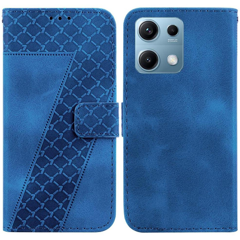 (Blue) Phone Case For Xiaomi Redmi Note 14S 4G Embossed Pattern Pu Leather Wallet Card Slot Function Flip Folio Cover Blue 764563594030