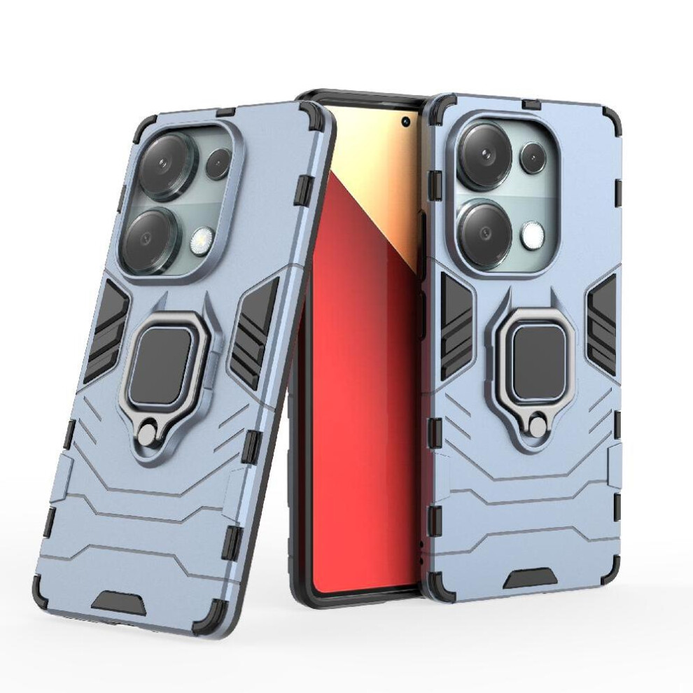 ( ) Case For Xiaomi Redmi Note 14S Military Drop Protection 360Rotating Ring Kickstand Shockproof Cover Gray 764563595167