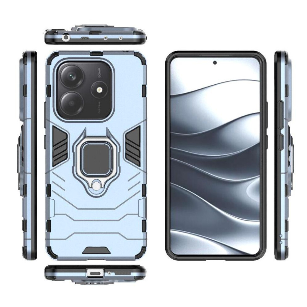 ( ) Case For Xiaomi Redmi Note 14 5G 360Rotating Ring Military Drop Protection Shockproof Cover Kickstand Gray 764563595198