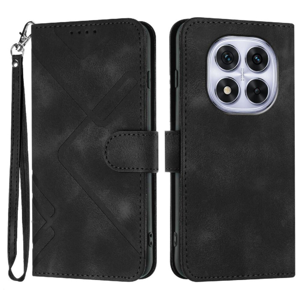 (Black) Flip Case for Xiaomi Redmi Note 14 Pro 4g Pu Leather with Card Slot Stand Flip Wallet Magnetic Cover-image-OPC-PHMFDJS-NEW
